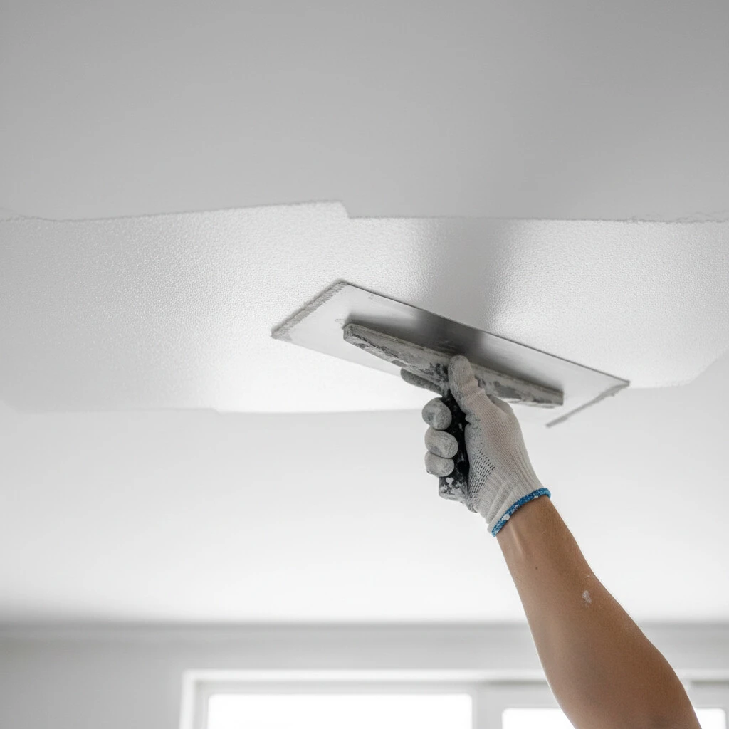 Površine obrađujemo u Q4 standardu pune glatkosti kako bi plafon izgledao kao izliven iz jednog dela bez senki i talasa Gipsarski radovi GIPS I TIŠINA